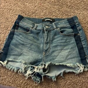 Express High Rise Denim Shorts